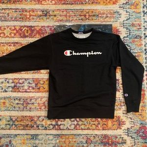 Champion Men's Powerblend Fleece Logo Sweatshirt